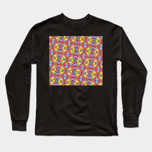 90's Colors Geometric Funk Long Sleeve T-Shirt